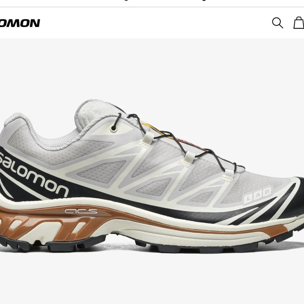 New in Box Salomon XT-6 Sneaker - Lunar Rock / Dark Sapphire